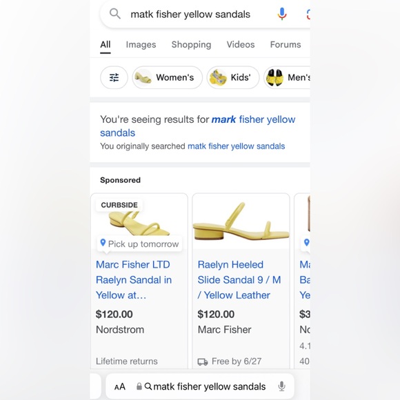 NEW! Marc Fisher Yellow Suede Slip On Wedged Espadrille Sandals - 6.5M - Picture 7 of 7